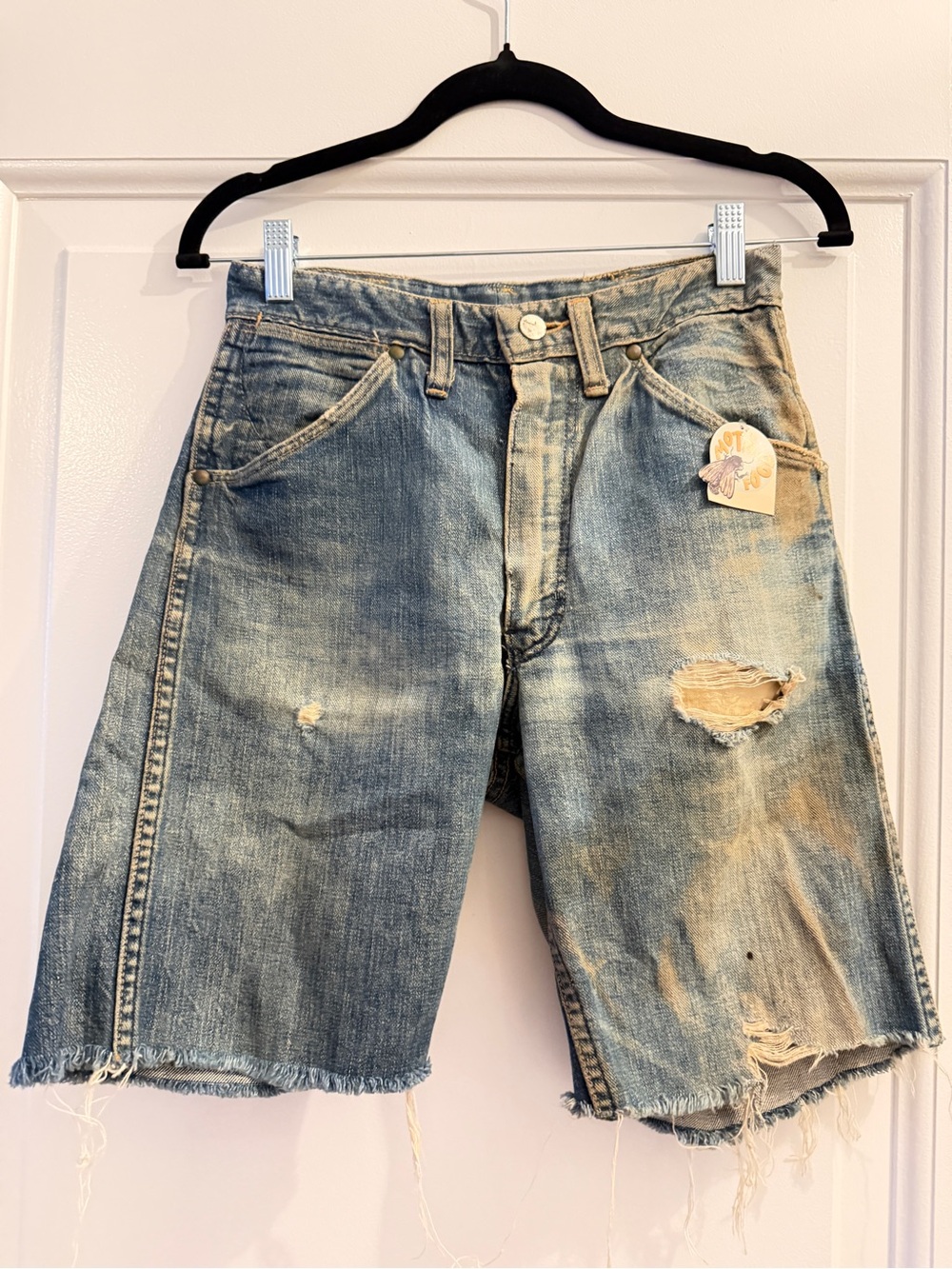 Mothfood ICONIC Distressed Denim Shorts